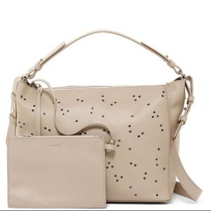 🆕 ALL SAINTS studded leather crossbody bag +pouch